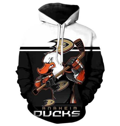 Anaheim Ducks Logo 3D Printed Pullover Hoodie
