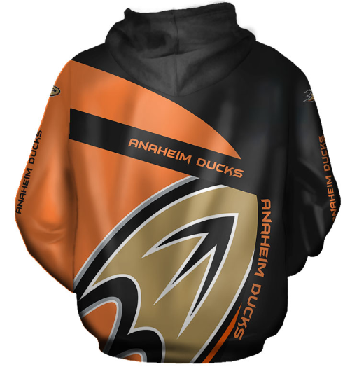 Anaheim Ducks Symbol 3D Printed Pullover Hoodie - Image 2