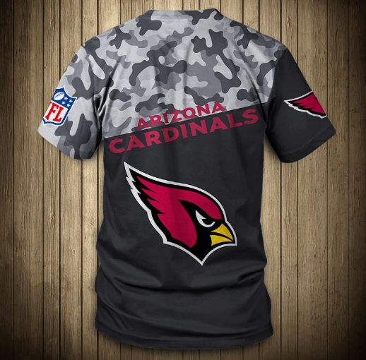 Arizona Cardinals Half Camo 3D T-Shirt - Image 2