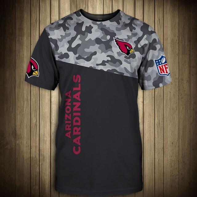 Arizona Cardinals Half Camo 3D T-Shirt