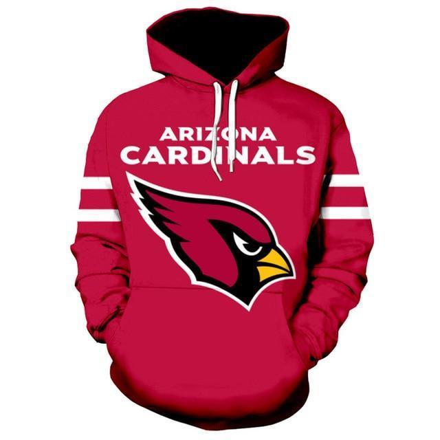 Arizona Cardinals Logo 3D Printed Pullover Hoodie