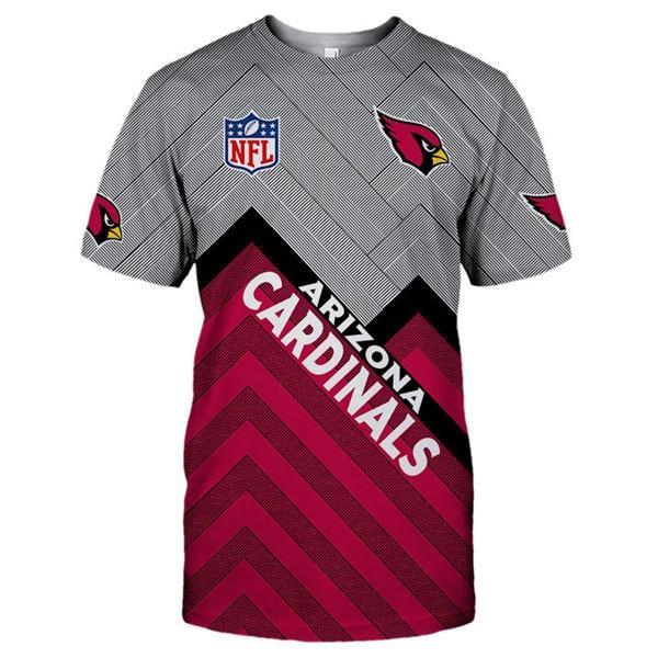 Arizona Cardinals Logo In Chest 3D Printed T-Shirt