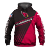 Arizona Cardinals Top Logo 3D Pullover Hoodie