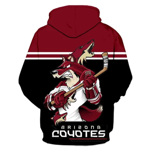 Arizona Coyotes Logo 3D Printed Pullover Hoodie - Image 2