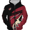 Arizona Coyotes Symbol 3D Printed Zipper Hoodie Jacket