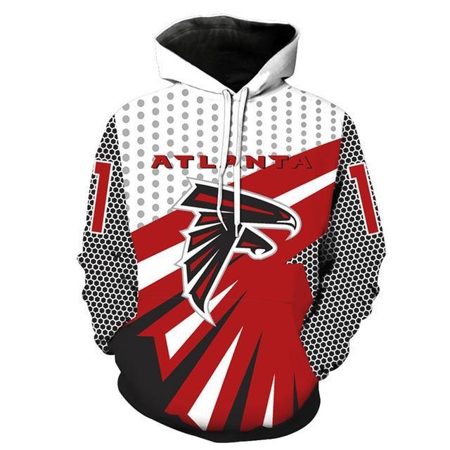 Atlanta Falcons 3D Pullover Hoodie