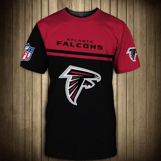 Atlanta Falcons Difference Colors In Two Hands 3D T-Shirt