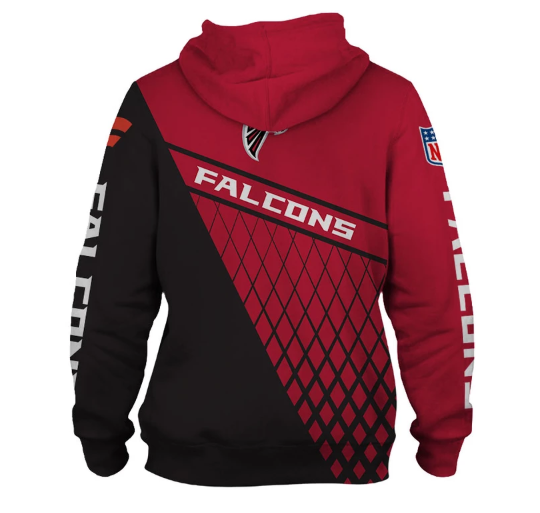 Atlanta Falcons Top Logo 3D Pullover Hoodie - Image 2