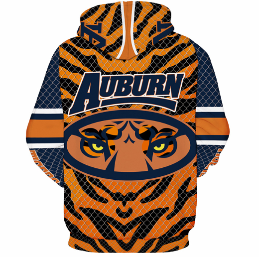 Auburn Tigers Logo 3D Printed Pullover Hoodie - Image 2