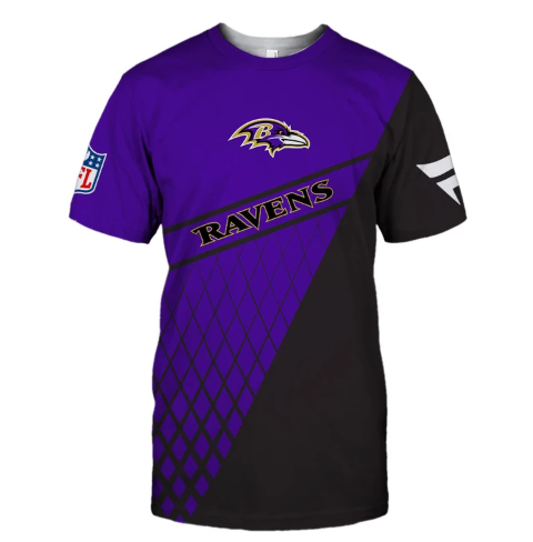 Baltimore Ravens Top Logo 3D T-Shirt