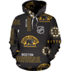 Boston Bruins Stylized Pattern 3D Pullover Hoodie