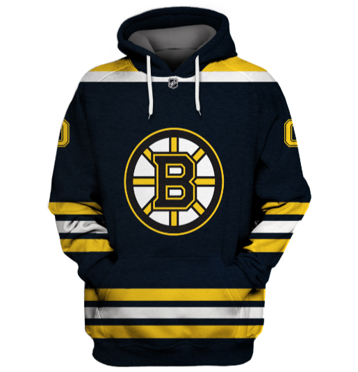 Boston Bruins Symbol 3D Pullover Hoodie