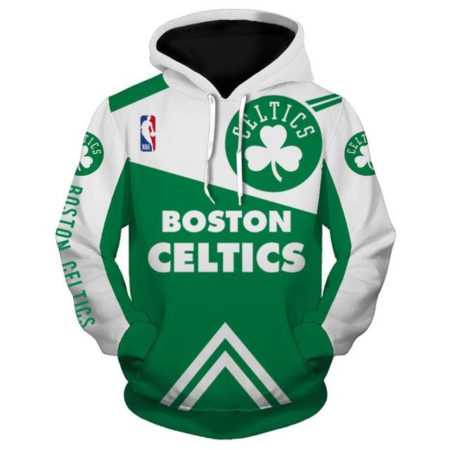 Boston Celtics 3D Pullover Hoodie