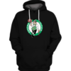 Boston Celtics Black Simple 3D Printed Pullover Hoodie