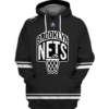 Brooklyn Nets Logo 3D Printed Pullover Hoodie