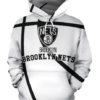 Brooklyn Nets Simple 3D Printed Pullover Hoodie