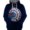 Buffalo Bills Simple 3D Printed Pullover Hoodie