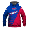 Buffalo Bills Top Logo 3D Pullover Hoodie