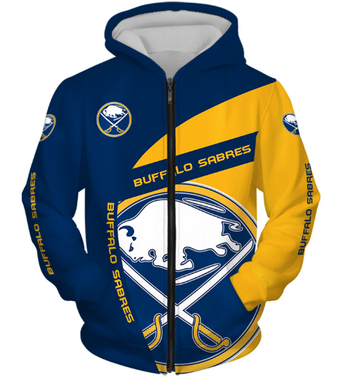 Buffalo Sabres Symbol 3D Printed Zipper Hoodie Jacket