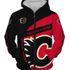 Calgary Flames Symbol 3D Printed Zipper Hoodie Jacket
