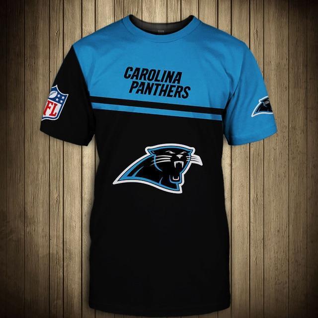 Carolina Panthers Difference Colors In Two Hands 3D T-Shirt
