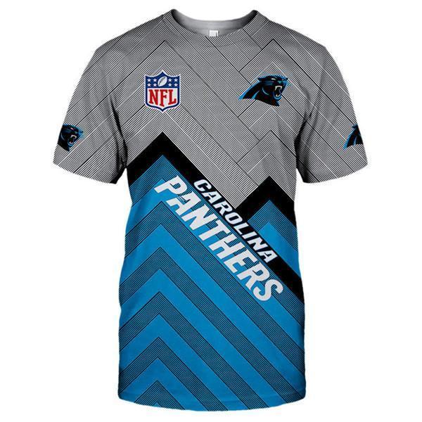 Carolina Panthers Logo In Chest 3D Printed T-Shirt