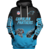 Carolina Panthers Name In Sleeve 3D Pullover Hoodie