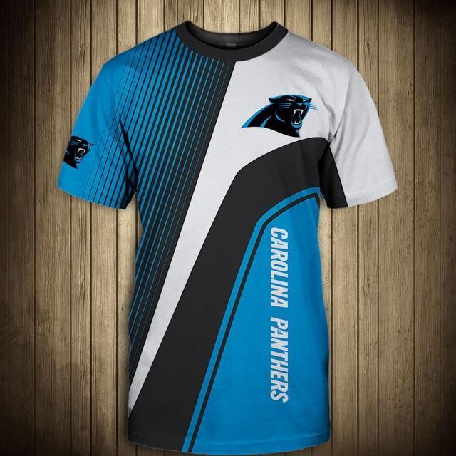 Carolina Panthers Stripe 3D T-Shirt