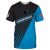 Carolina Panthers Top Logo 3D T-Shirt