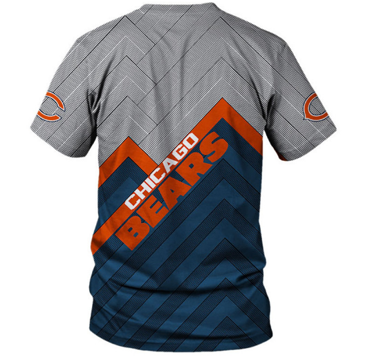 Chicago Bears Logo In Chest 3D Printed T-Shirt - Image 2
