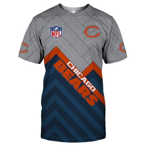 Chicago Bears Logo In Chest 3D Printed T-Shirt
