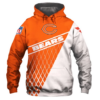 Chicago Bears Top Logo 3D Pullover Hoodie