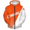 Chicago Bears Top Logo 3D Zipper Hoodie Jacket