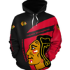 Chicago Blackhawks Symbol 3D Printed Pullover Hoodie
