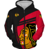 Chicago Blackhawks Symbol 3D Printed Zipper Hoodie Jacket