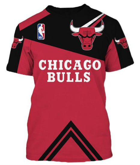 Chicago Bulls Logo 3D Printed T-Shirt
