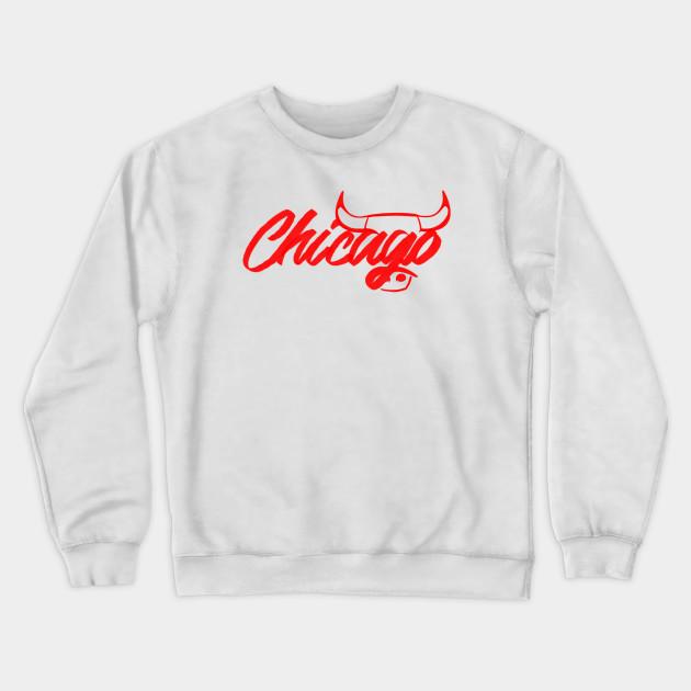 Chicago Bulls Pullover Crewneck Sweatshirt V18 - Image 2