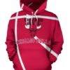 Chicago Bulls Simple 3D Printed Pullover Hoodie
