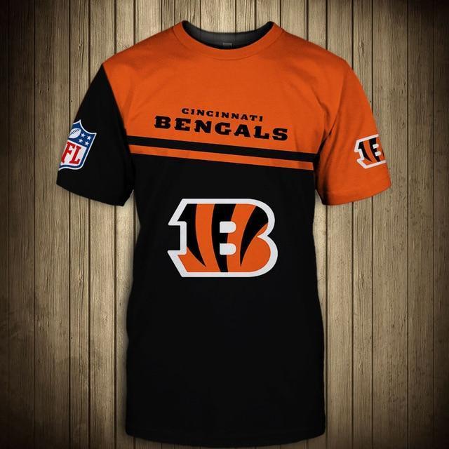 Cincinnati Bengals Difference Colors In Two Hands 3D T-Shirt