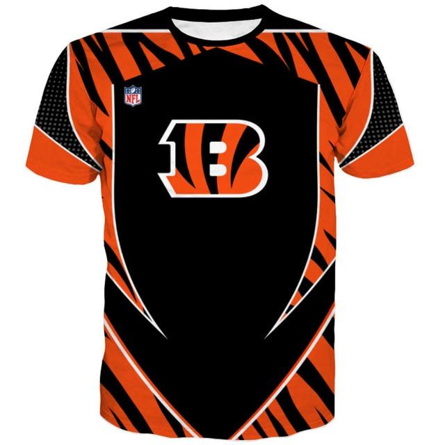 Cincinnati Bengals Logo 3D Printed T-Shirt
