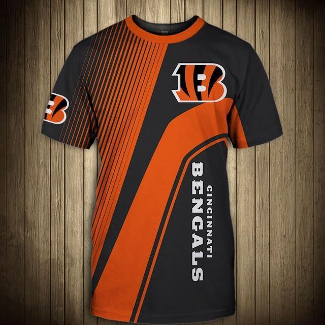 Cincinnati Bengals Stripe 3D T-Shirt