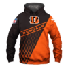 Cincinnati Bengals Top Logo 3D Pullover Hoodie