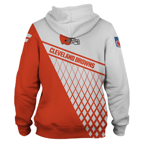 Cleveland Browns Top Logo 3D Zipper Hoodie Jacket - Image 2