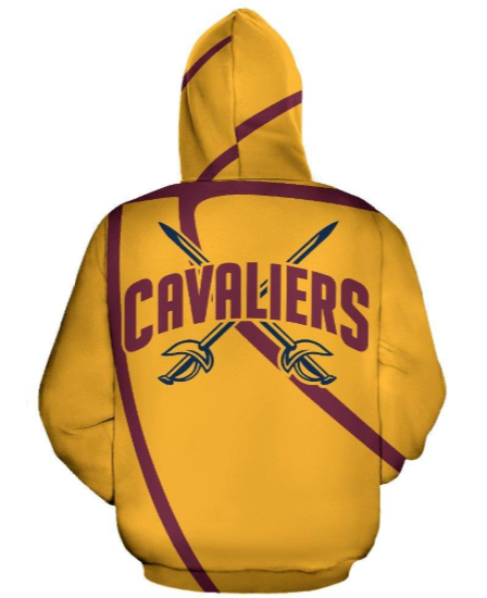 Cleveland Cavaliers Simple 3D Printed Zipper Hoodie Jacket - Image 2
