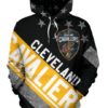 Cleveland Cavaliers Stripe With Stars 3D Printed Pullover Hoodie