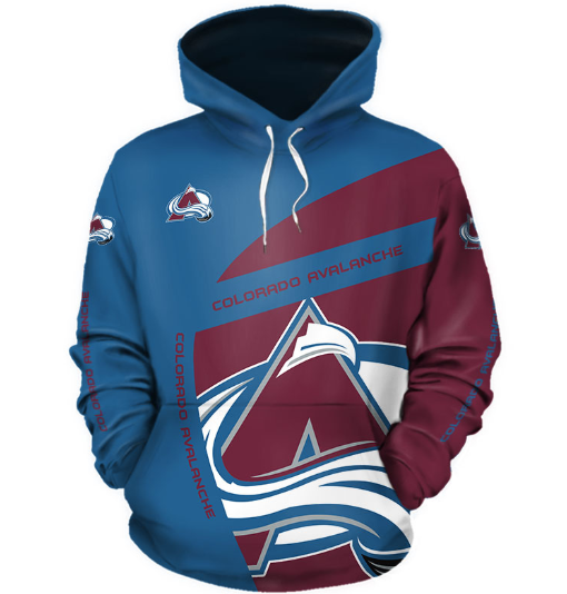Colorado Avalanche Symbol 3D Printed Pullover Hoodie