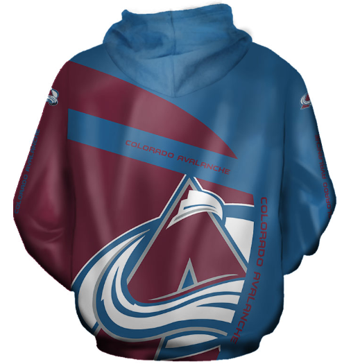 Colorado Avalanche Symbol 3D Printed Zipper Hoodie Jacket - Image 2