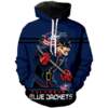Columbus Blue Jackets Logo 3D Printed Pullover Hoodie