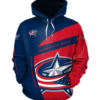 Columbus Blue Jackets Symbol 3D Printed Pullover Hoodie
