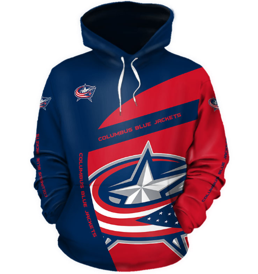 Columbus Blue Jackets Symbol 3D Printed Pullover Hoodie